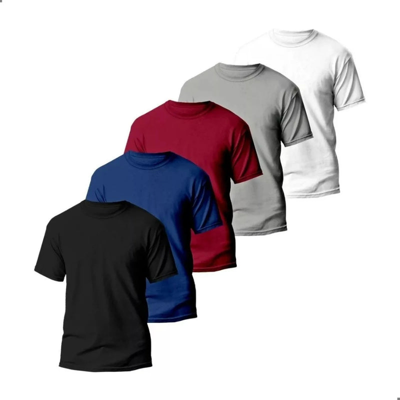 Camiseta Básica Masculina Dry Fit Lisa Tradicional