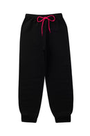 Conjunto Moletom Peluciado Infantil Feminino Mini Boss - Preto/Mescla