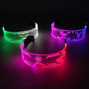 Luminous Colorful LED Light Up Glasses Luz de Neon Brilhante, Cool Flashing, Óculos de festa para boate, DJ, Dance Party Decor